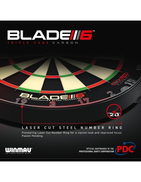Dartboard Winmau BLADE 6 TRIPLE CORE