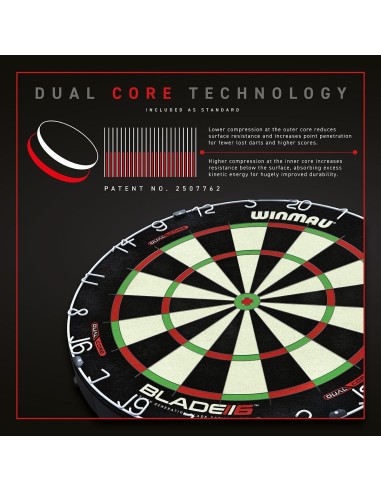 Dartboard Winmau BLADE 6 DUAL CORE
