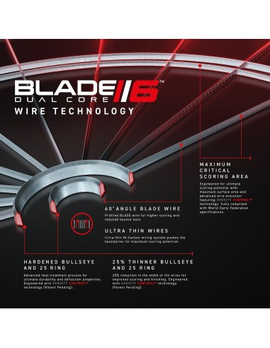 Dartboard Winmau BLADE 6 DUAL CORE