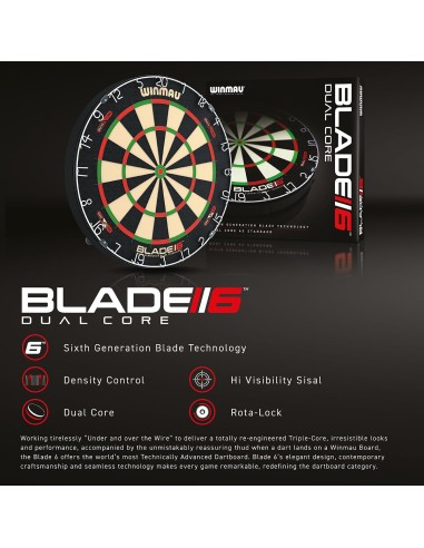 Šautriņu dēlis Winmau BLADE 6 DUAL CORE