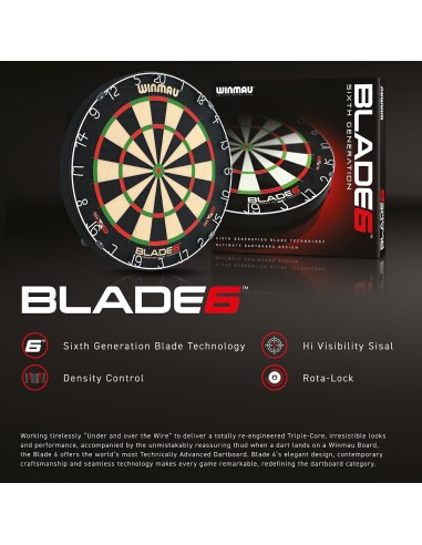 Smiginio taikinys Winmau BLADE 6 DUAL CORE