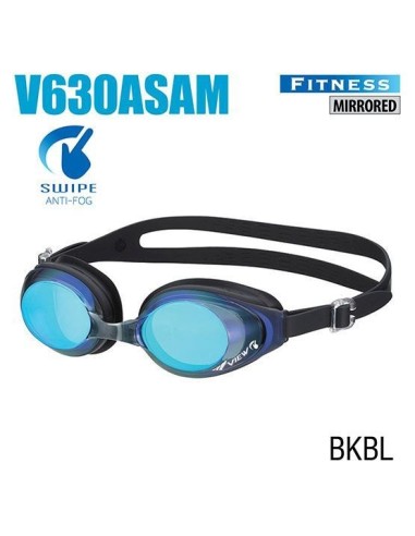 Plaukimo akiniai VIEW SWIPE Fitness (Mirrored BKBL)