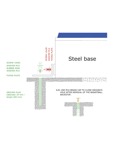 Mobilus krepšinio stovas SPORTSYSTEM „ EASYPLAY TRAINING