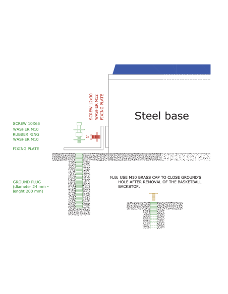 Mobilus krepšinio stovas SPORTSYSTEM „ EASYPLAY TRAINING