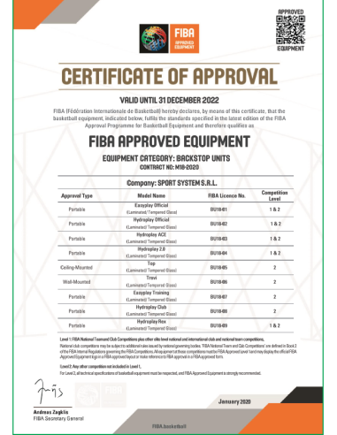 Mobilus krepšinio stovas SPORTSYSTEM „ EASYPLAY TRAINING