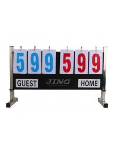 Revolving tabletop scoreboard