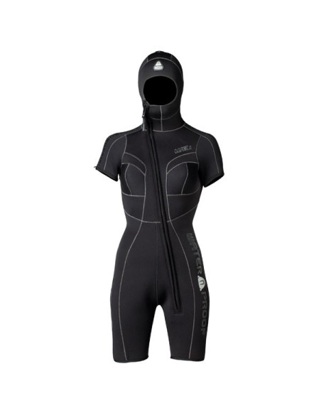 Короткий гидрокостюм со шлемом, WATERPROOF (для женщин)