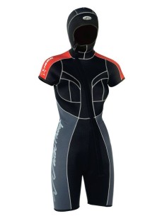 Short wetsuit with helmet WATERPROOF (women) 2