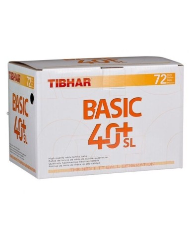 Stalo teniso kamuoliukai Tibhar BASIC 40+ SL (72 vnt)