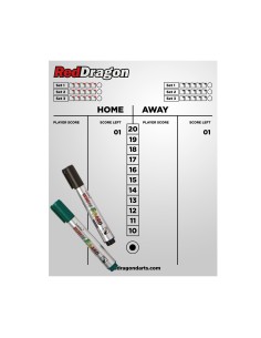 REDDRAGON "Таблица результатов, которую можно протирать маркером"
