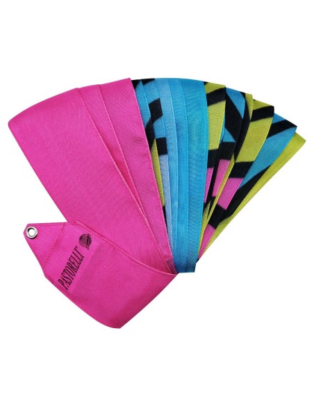 Meninės gimnastikos kaspinas PASTORELLI "ZEBRA" F.I.G