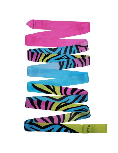 Meninės gimnastikos kaspinas PASTORELLI "ZEBRA" F.I.G