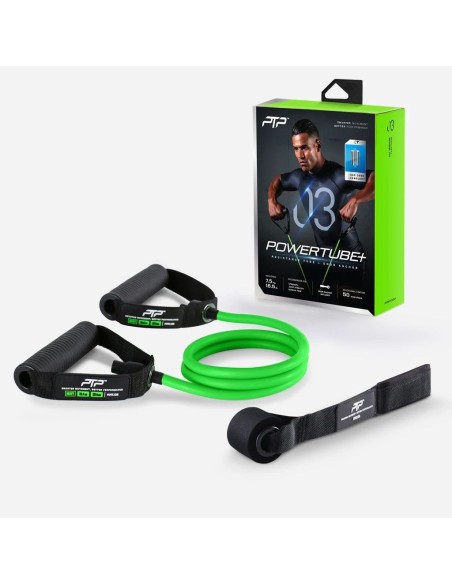 Pasipriešinimo guma su rankenomis PTP "POWERTUBE+MEDIUM"