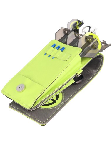 Dart case with carabiner Michael Van Gerwen Green