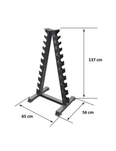 Hexagon dumbbell set from 1 to 10kg in pairs with stand 2