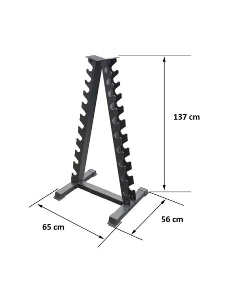 Hexagon hantelių komplektas nuo 1 iki 10kg poromis su stovu