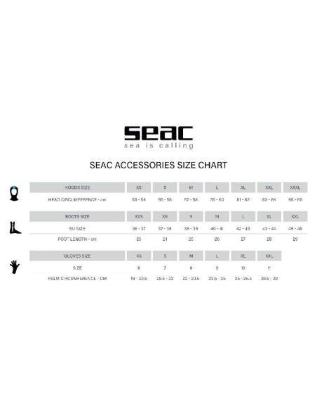 Neopreninės kojinės Seac Sub "PRIME"2mm
