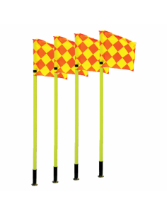 Flexible corner flag