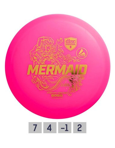 DISKGOLFO DISKAS DISCMANIA MERMAID (rožinis)