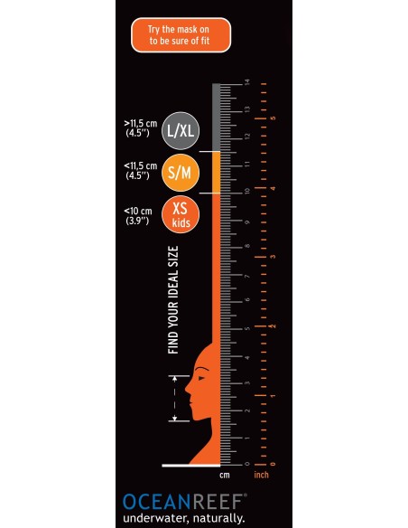 OceanReef pilno veido kaukė  ARIA QR+