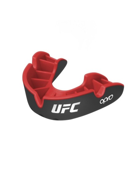 Dantų apsauga OPRO Silver UFC SR (juoda/raudona)