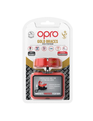 Dantų apsauga OPRO GOLD BRACES ADULT 10+ (juoda)