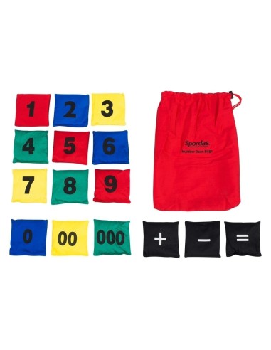 Sunumeruoti maišeliai SPORDAS "Bean Bags"