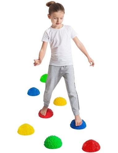 Masažinės-balansinės spalvotos salelės (8 vnt.)