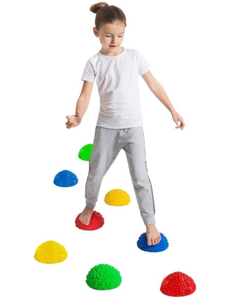 Masažinės-balansinės spalvotos salelės (8 vnt.)