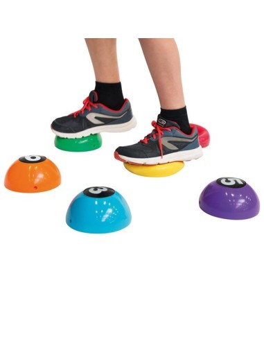 Spalvotos balansinės salelės su skaičiais (6 vnt.)