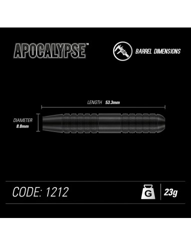 Winmau strėlytės  "APOCALYPSE" 23g