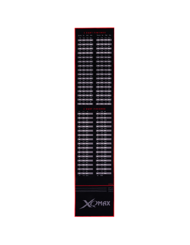 XQMax smiginio kilimėlis FINISHES BLACK RED (237x80cm)