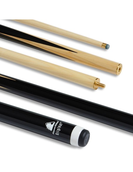 PowerGlide snooker cue "ORIGINAL BLACK" 144cm (2 pieces)