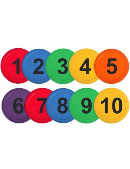 Žymėjimo diskeliai su numeracija VINEX (nuo 1 iki 10)