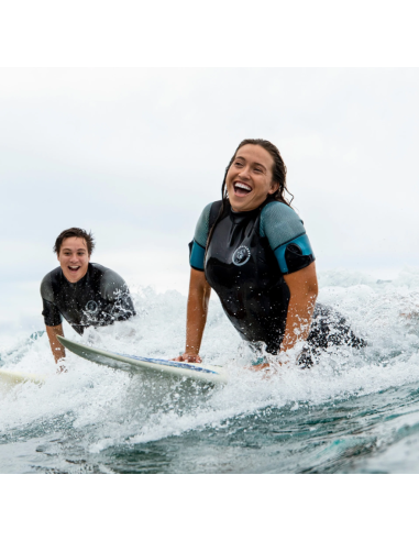 Trumpas hidrokostiumas Seavenger "Navigator Women’s Shorty Wetsuit - Teal"