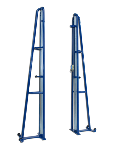 Reinforced mobile steel volleyball stands Sportsystem