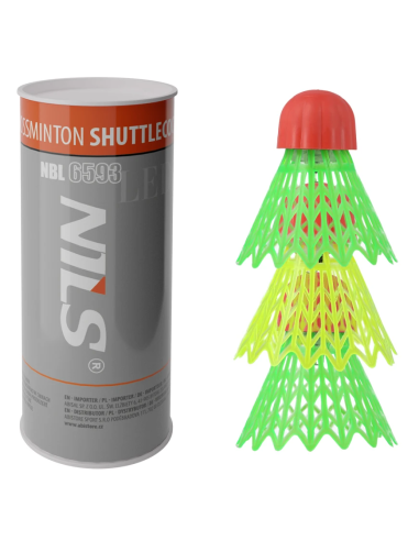 Krosmintono skraidukai NILS "CROSSMINTON NYLON SHUTTLECOCKS LED 3 PCS."