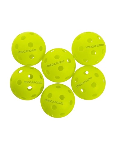 Pickleball ball set MEGAFORM INDOOR (6 pcs)