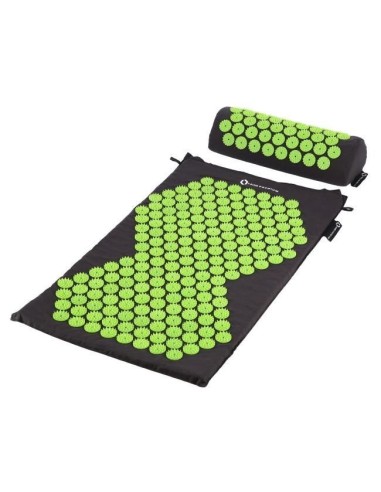 Akupresūrinis taškinio masažo rinkinys HMS (kilimėlis +pagalvė) juoda