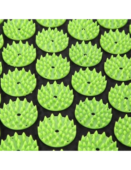 Akupresūrinis taškinio masažo rinkinys HMS (kilimėlis +pagalvė) juoda