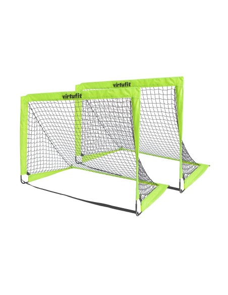 Sulankstomi futbolo vartai VIRTUFIT "POP-UP GOALS" 2vnt. (120x90)