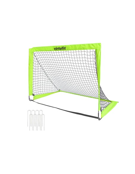 Sulankstomi futbolo vartai VIRTUFIT "POP-UP GOALS" 2vnt. (120x90)