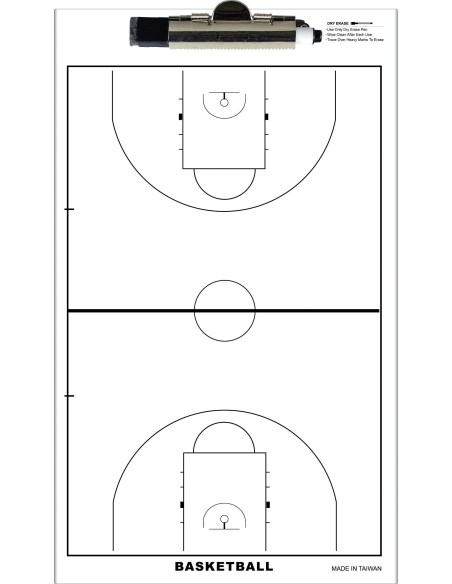 Coach's tactical board for basketball AMILA (double-sided)
