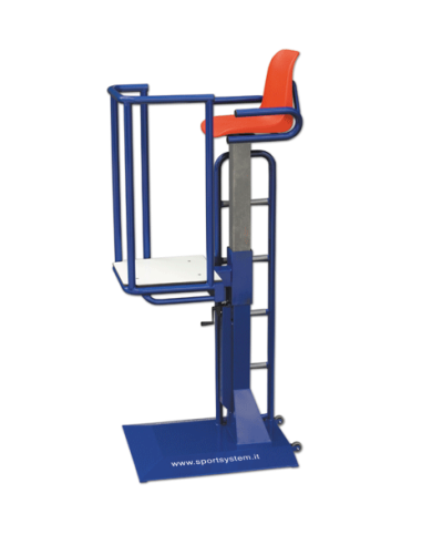 Professional volleyball referee tower with seat Sportsystem