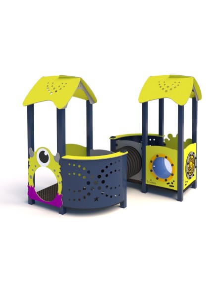 Žaidimų aikštelė - P1102 – 2 rinkinys su tuneliu