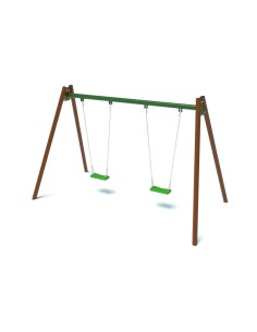 Playground - Double swing with flat seats 2
