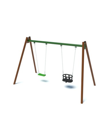 Playground - Double swing seat p+k