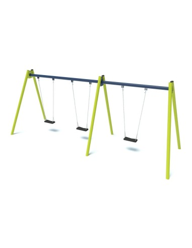 Playground - Triple swing with flat seats
