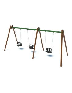 Playground - Triple swing with bucket seats 2