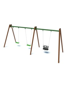 Playground - Triple swing with p+k seats 2